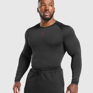 Clearance Gymshark Element Long Sleeve T-Shirt Black