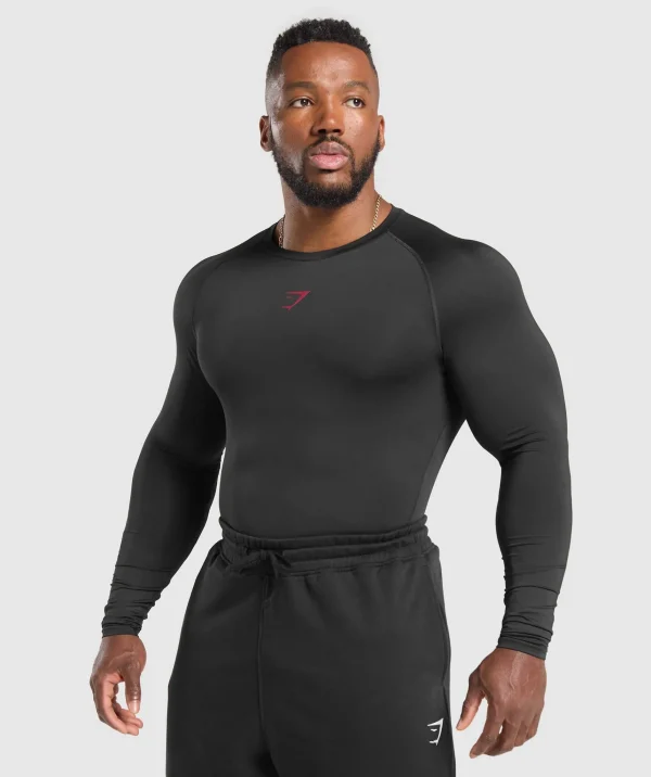 Clearance Gymshark Element Long Sleeve T-Shirt Black