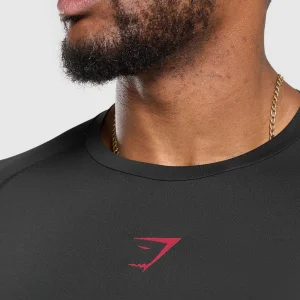 Clearance Gymshark Element Long Sleeve T-Shirt Black