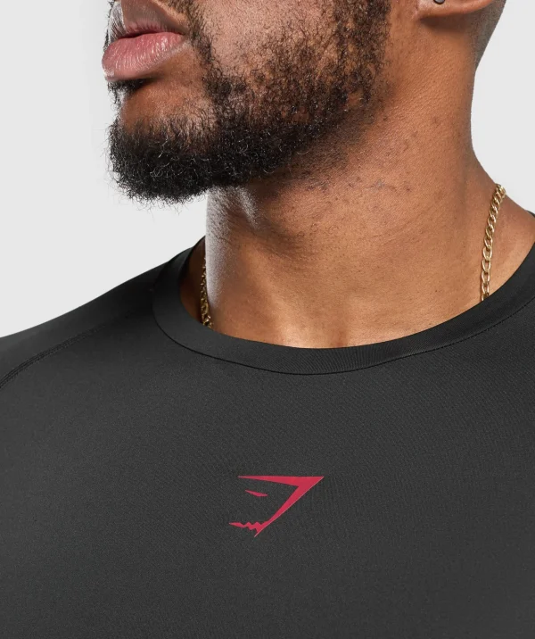 Clearance Gymshark Element Long Sleeve T-Shirt Black