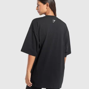 Best Gymshark Elevate Chain Oversized T-Shirt Black