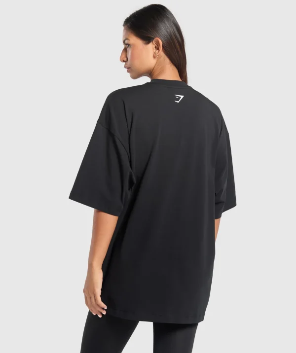 Best Gymshark Elevate Chain Oversized T-Shirt Black