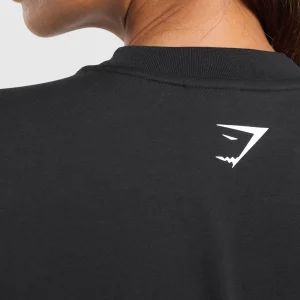 Best Gymshark Elevate Chain Oversized T-Shirt Black