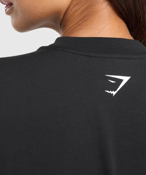 Best Gymshark Elevate Chain Oversized T-Shirt Black