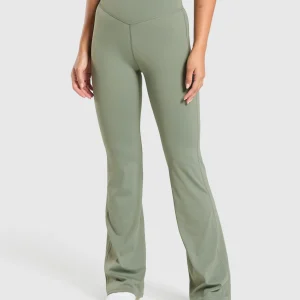 Hot Gymshark Elevate Flared Leggings 2.0 UnitGreen
