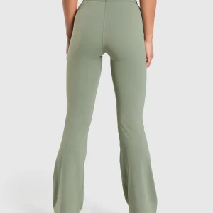Hot Gymshark Elevate Flared Leggings 2.0 UnitGreen