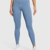 Clearance Gymshark Elevate Leggings FadedBlue