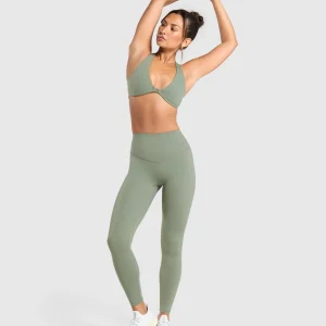 New Gymshark Elevate Sports Bra UnitGreen