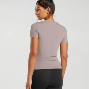 Hot Gymshark Elevate Top WashedMauve