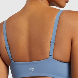 Best Gymshark Elevate Twist Front Bralette FadedBlue