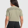 Sale Gymshark Elevated Power T-Shirt LinenBrown