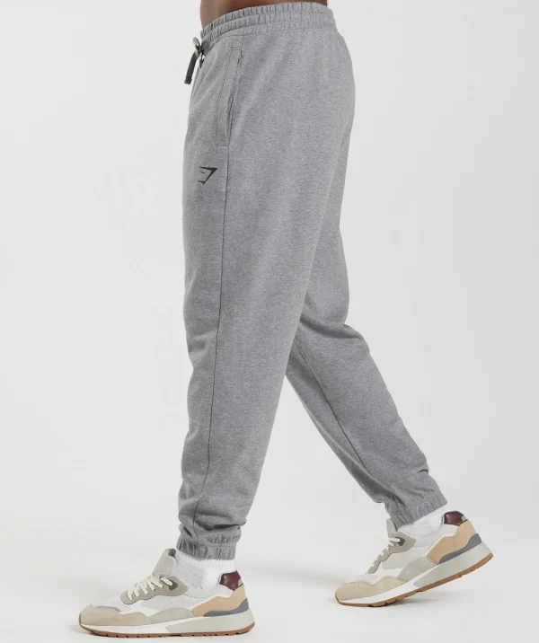 Fashion Gymshark Essential Oversized Joggers CharcoalGreyMarl