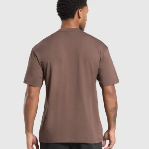 Online Gymshark Essential Oversized T-Shirt WalnutBrown