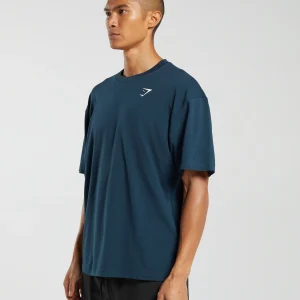 Discount Gymshark Essential Oversized T-Shirt Navy