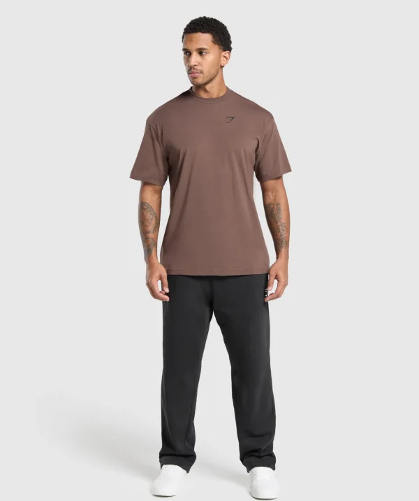 Online Gymshark Essential Oversized T-Shirt WalnutBrown