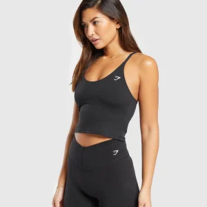 Best Gymshark Everyday Cami Tank With Shelf Black