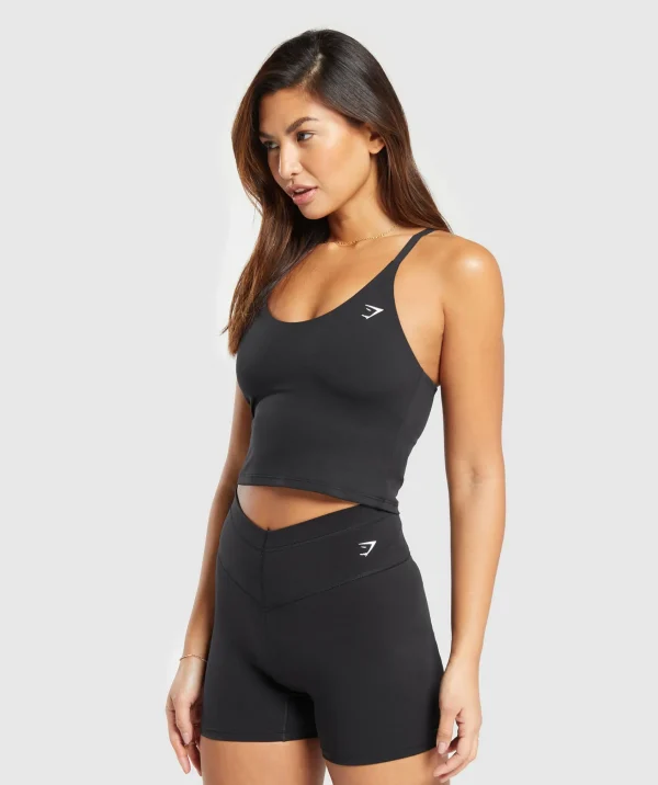 Best Gymshark Everyday Cami Tank With Shelf Black