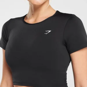 Clearance Gymshark Everyday Cap Sleeve T-Shirt Black