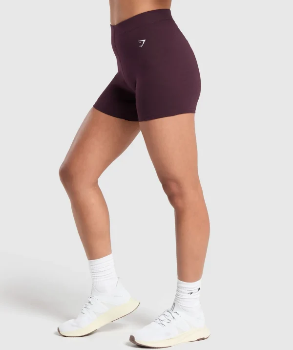 Discount Gymshark Everyday Cotton Shorts DepthPurple