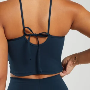 Outlet Gymshark Everyday Halter Neck Ribbon Tank Navy