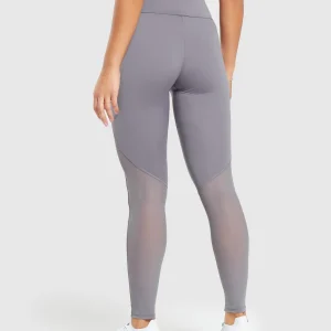 Sale Gymshark Everyday Mesh Legging FogPurple