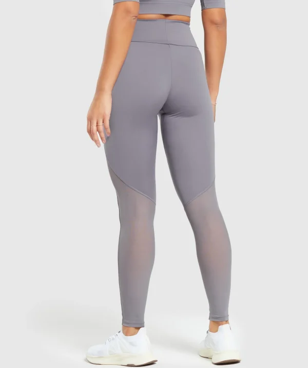 Sale Gymshark Everyday Mesh Legging FogPurple