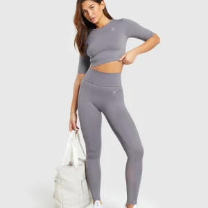 Sale Gymshark Everyday Mesh Legging FogPurple