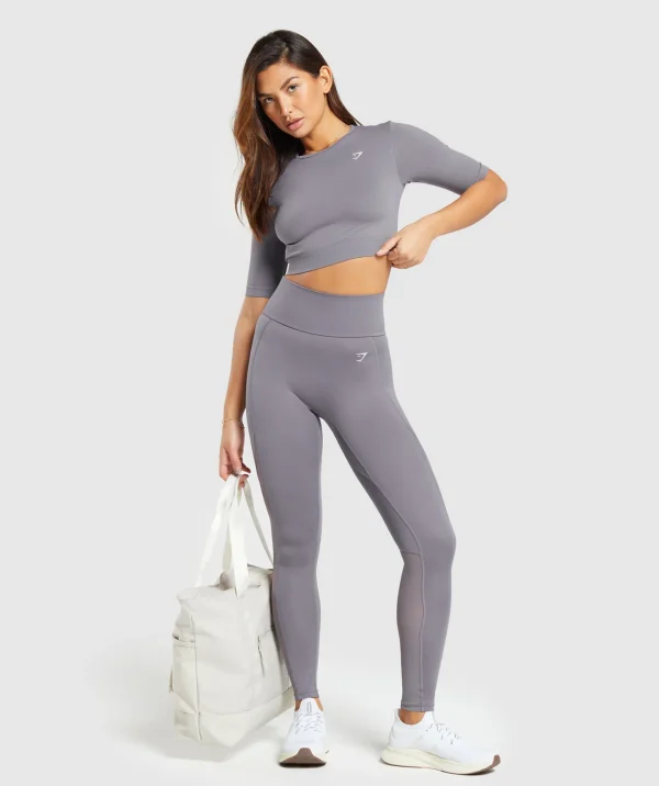 Sale Gymshark Everyday Mesh Legging FogPurple