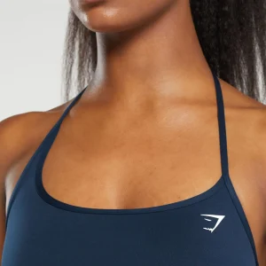 Sale Gymshark Everyday One Shoulder Crop Top Navy