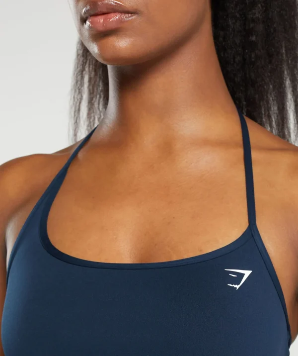 Sale Gymshark Everyday One Shoulder Crop Top Navy