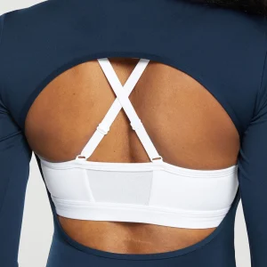 Fashion Gymshark Everyday Open Back Long Sleeve Top Navy