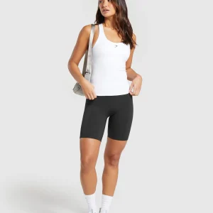 Best Gymshark Everyday Racer Back Tank With Shelf White