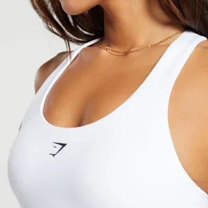 Best Gymshark Everyday Racer Back Tank With Shelf White