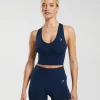 Hot Gymshark Everyday Seamless Crop Tank Navy