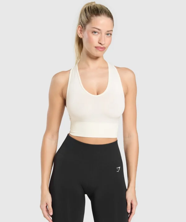 Sale Gymshark Everyday Seamless Crop Tank SoftWhite