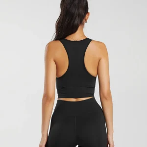 Hot Gymshark Everyday Seamless Crop Tank Black