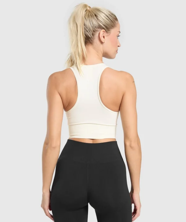 Sale Gymshark Everyday Seamless Crop Tank SoftWhite