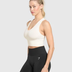 Sale Gymshark Everyday Seamless Crop Tank SoftWhite