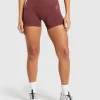 New Gymshark Everyday Seamless Shorts BurgundyBrown