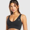 Best Gymshark Everyday Seamless Sports Bra Black