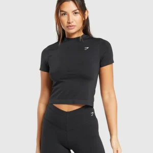 New Gymshark Everyday Seamless Tight Fit Tee Black