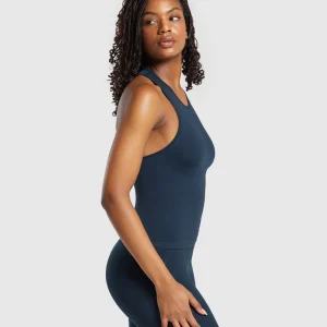 Fashion Gymshark Everyday Seamless Tight Fit Tank Navy