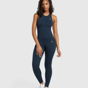 Fashion Gymshark Everyday Seamless Tight Fit Tank Navy