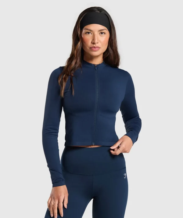 Best Gymshark Everyday Seamless Zip Tracktop Navy