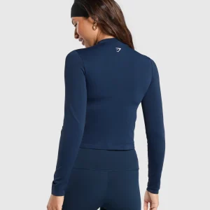 Best Gymshark Everyday Seamless Zip Tracktop Navy