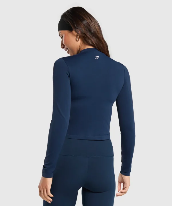 Best Gymshark Everyday Seamless Zip Tracktop Navy