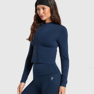 Best Gymshark Everyday Seamless Zip Tracktop Navy