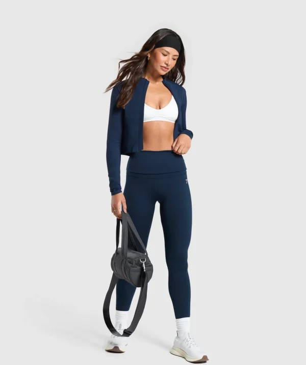 Best Gymshark Everyday Seamless Zip Tracktop Navy