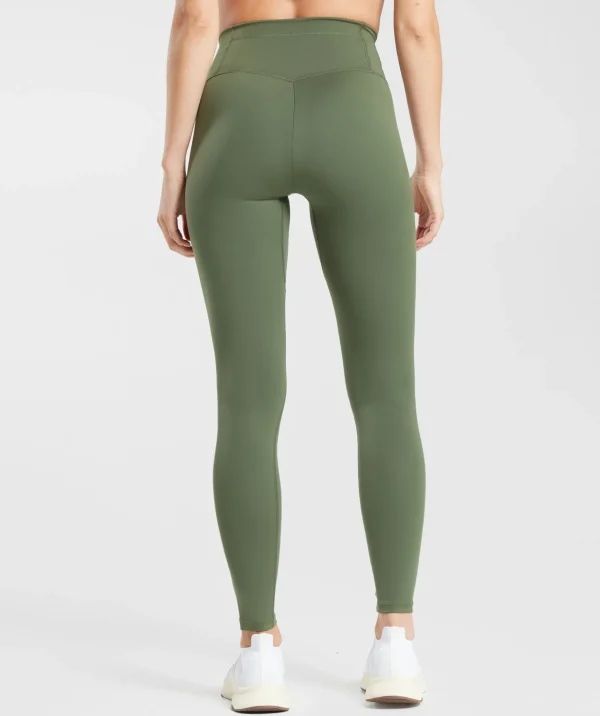 Clearance Gymshark Everyday V Waistband Leggings CoreOlive
