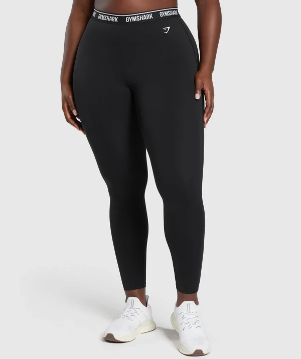 Online Gymshark Everyday Waistband Leggings Black